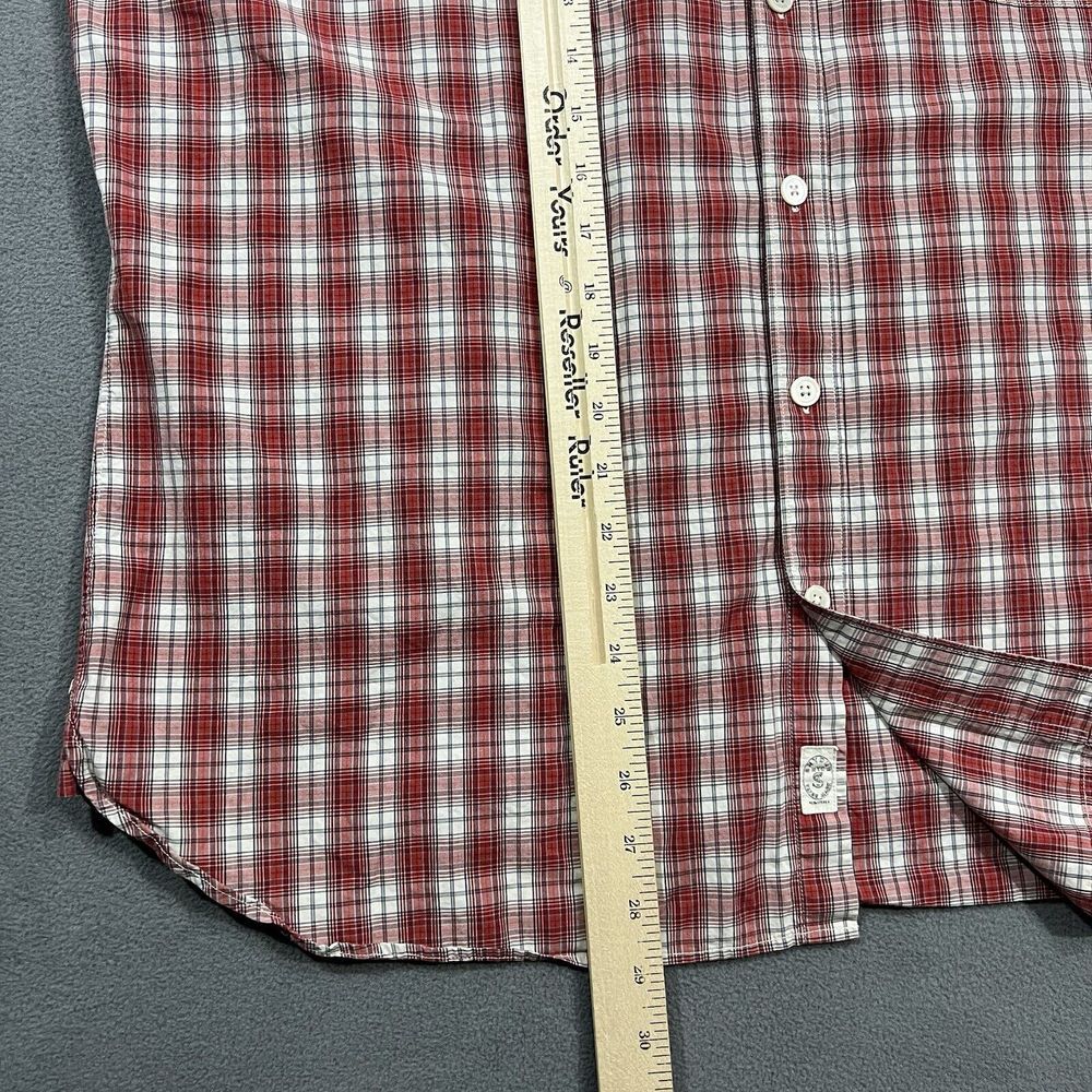Todd Snyder Shirt Men XL Red White Plaid Outdoor Lightweight Button Down Preppy - Picture 6 of 10